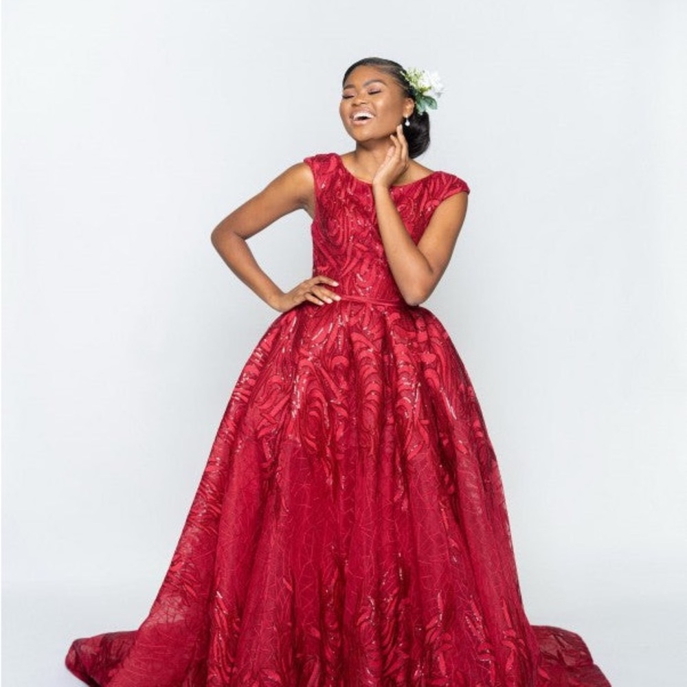 Red Prom Evening Gown